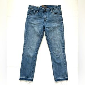 KUT from the Kloth Jeans Emma Ankle Straight Leg Stretch‎ Raw Hem Women’s size 4